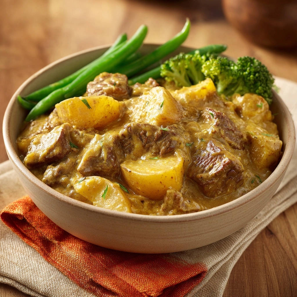 Herzhafter Rinder-Rahm-Topf mit Babykartoffeln