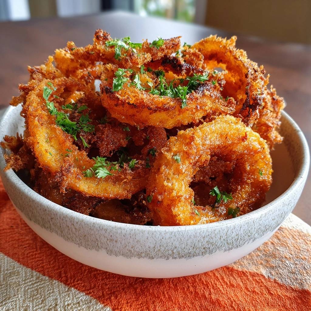 Knusprige Zwiebelringe