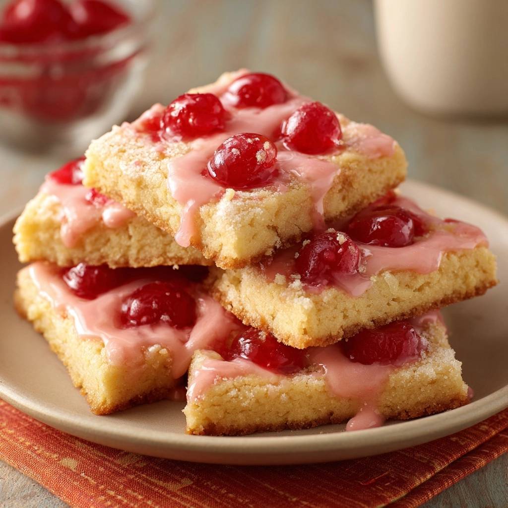 Kirschstreuselschnitten (Nie wieder matschiger Boden!)