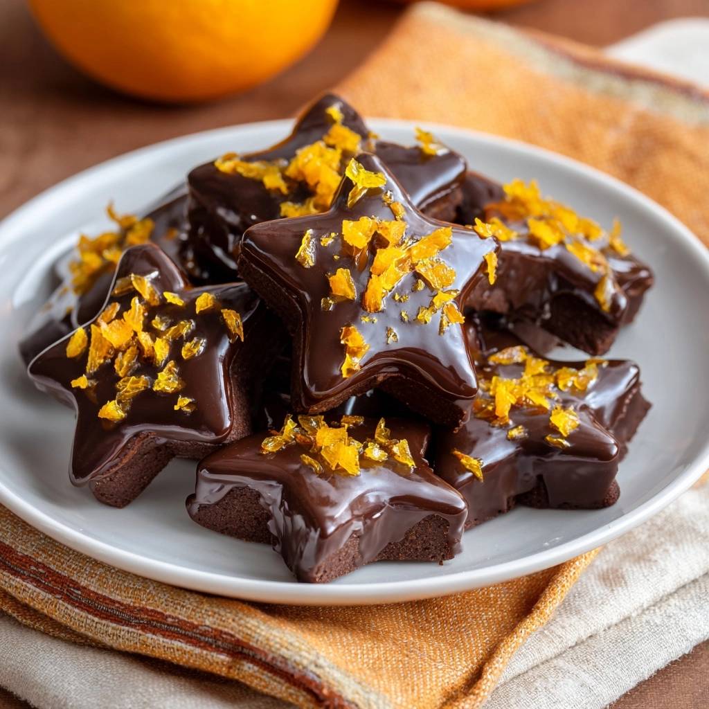 Schoko-Orangen-Sternplätzchen (Nie wieder auslaufende Sterne!)