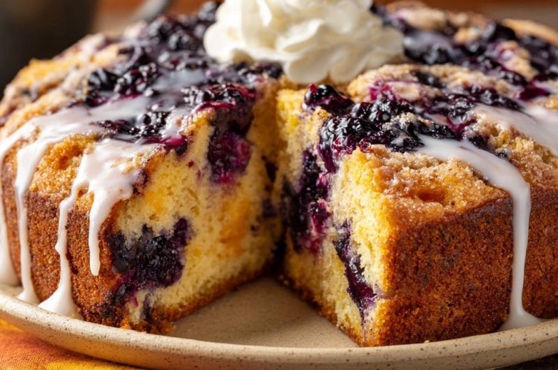 Blaubeer-Streuselkuchen (Nie wieder sinkende Beeren!)