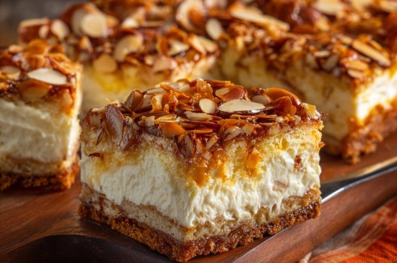 Cremige Mandel-Schnitten