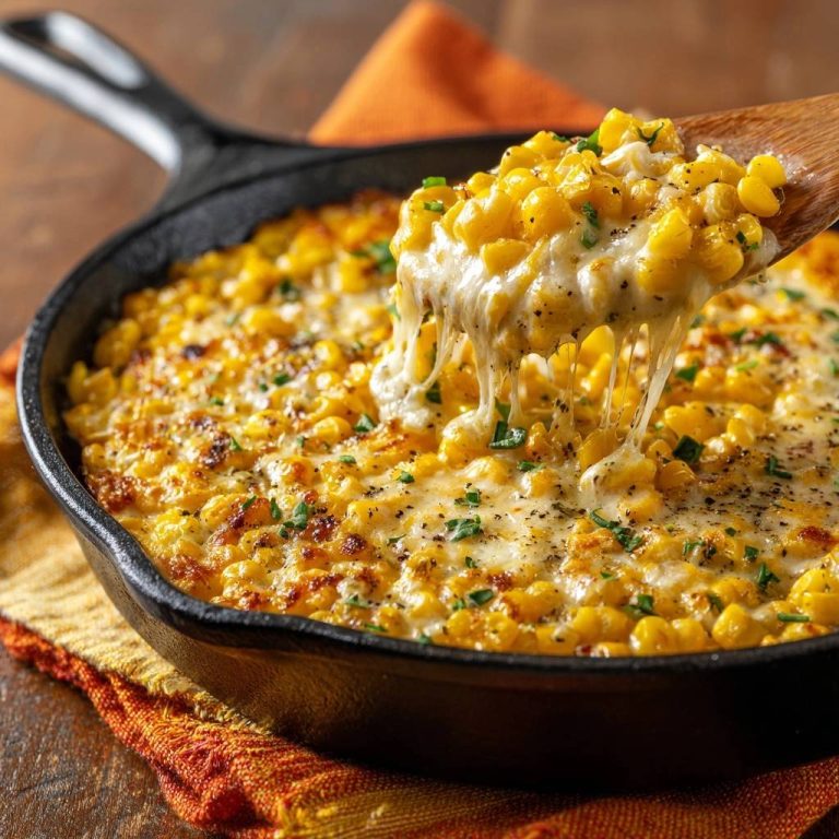 Cremiger Käse-Mais aus der Gusseisenpfanne – Rezept