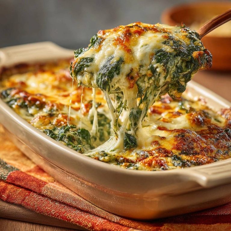Cremiger Spinat-Käse-Auflauf (Nie wieder wässriger Spinat!)