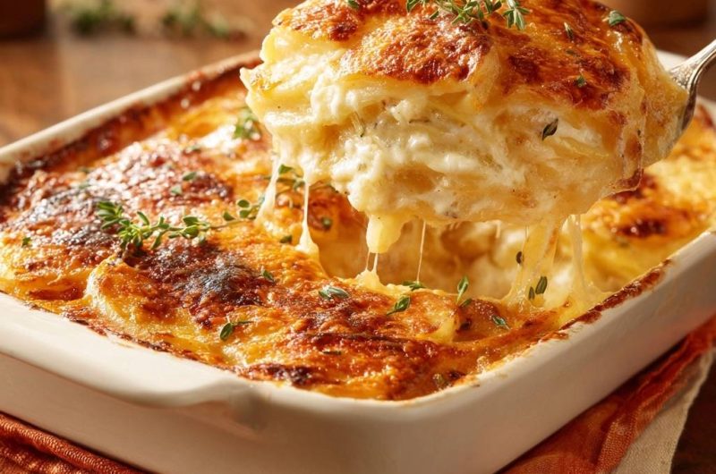 Cremiges Kartoffelgratin (Endlich knusprige Kruste!)