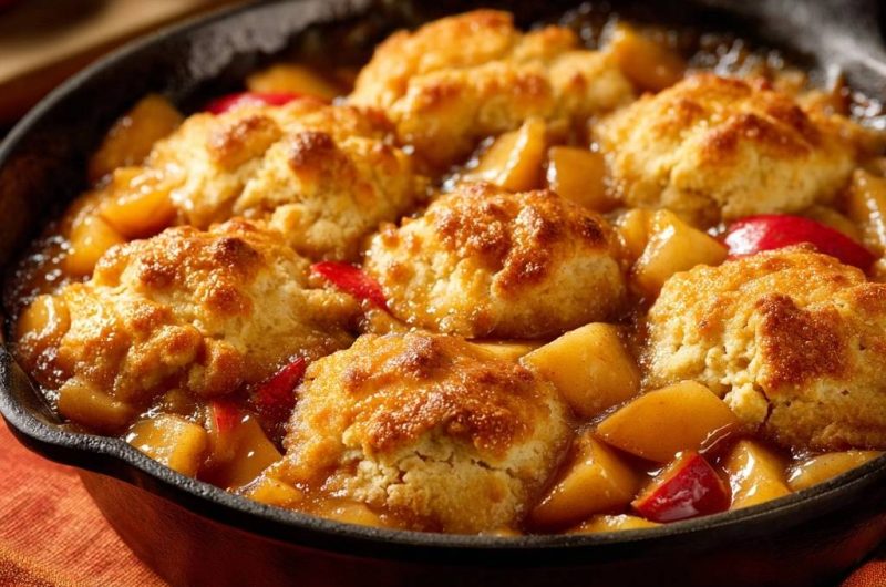 Gusseisen-Apfel-Cobbler (Keine wässrige Füllung mehr!)