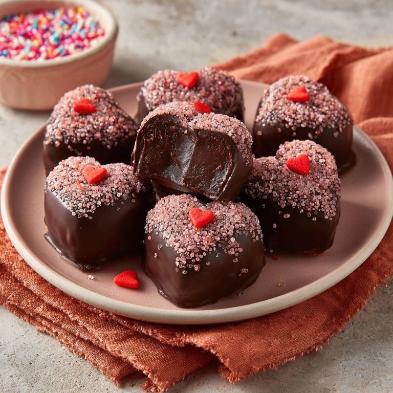 Herzförmige Schokoladentrüffel (Nie wieder klebende Ganache!)