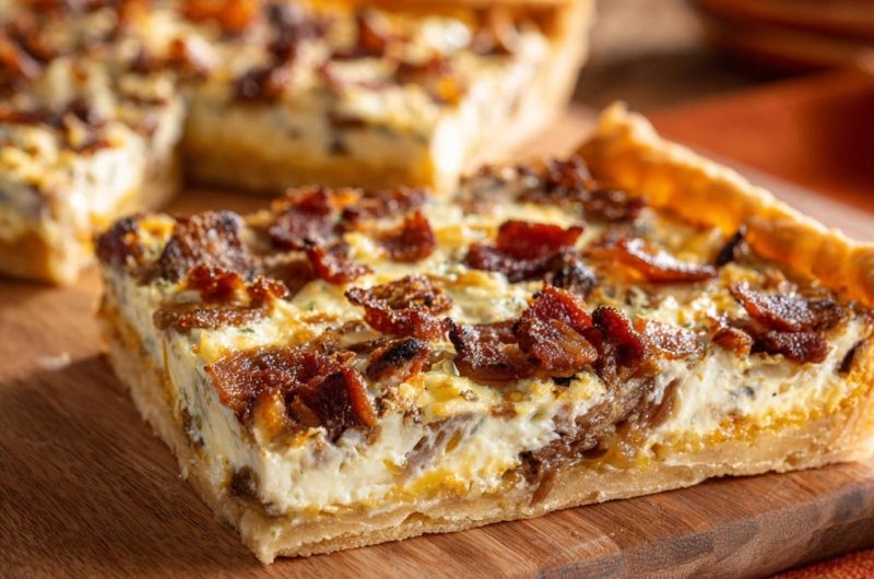 Herzhafte Zwiebel-Speck-Quiche