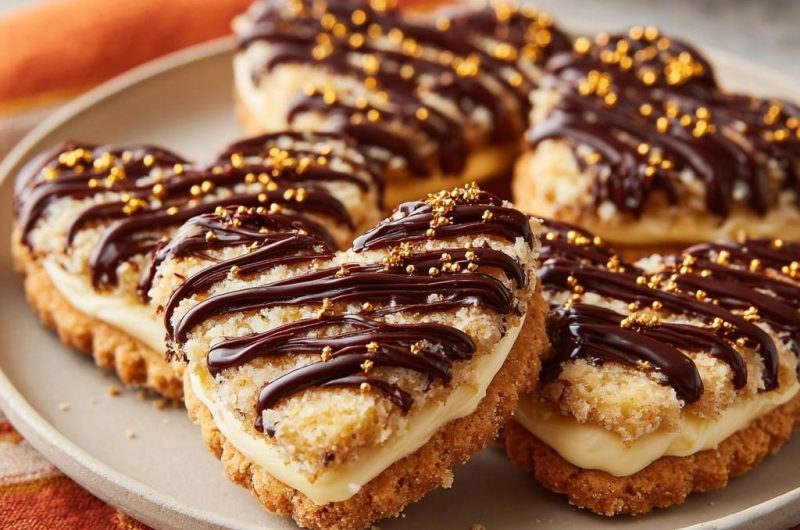 Herzige Kokos-Schoko-Creme-Kekse (Nie wieder weiche Kekse!)