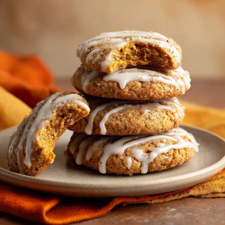 Kürbiskekse mit Vanille-Guss (Nie wieder flache Kekse!)