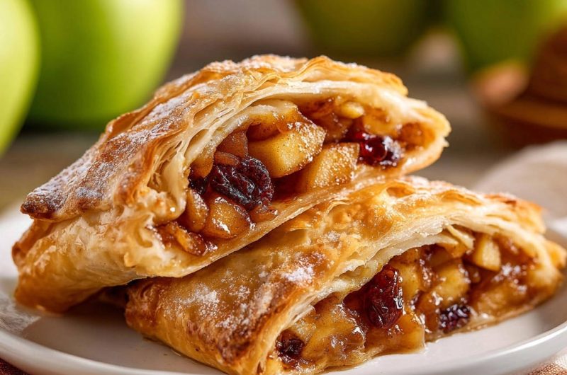 Knusprige Apfelstrudel-Taschen