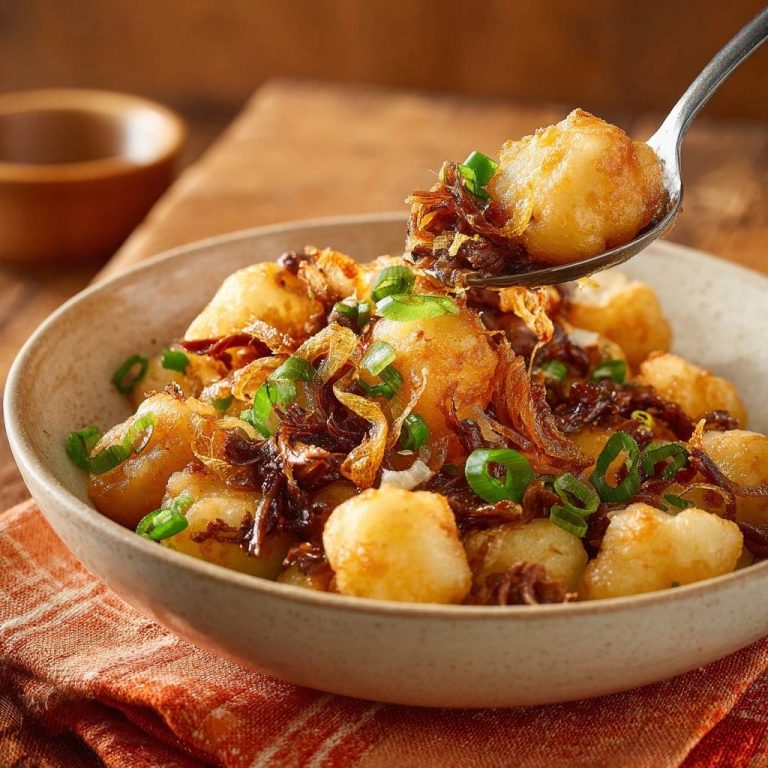Knusprige Kartoffelbällchen mit Frühlingszwiebeln