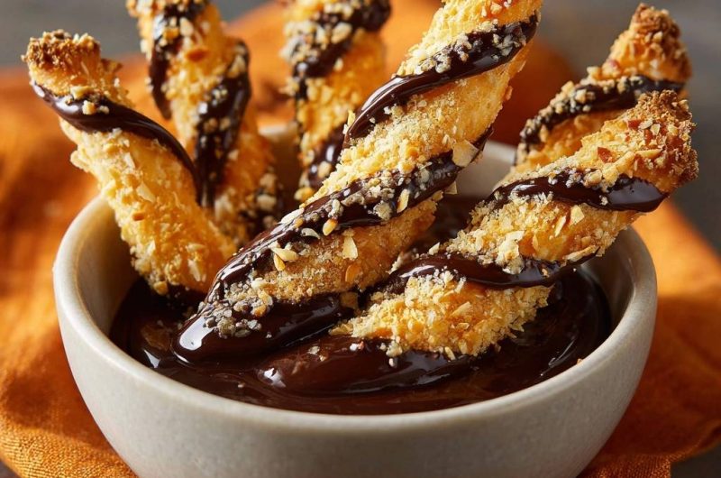 Knusprige Kokos-Twists (Nie wieder abfallende Kokospanade!)