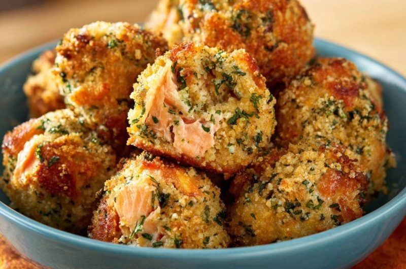 Knusprige Lachs-Kräuter-Bällchen
