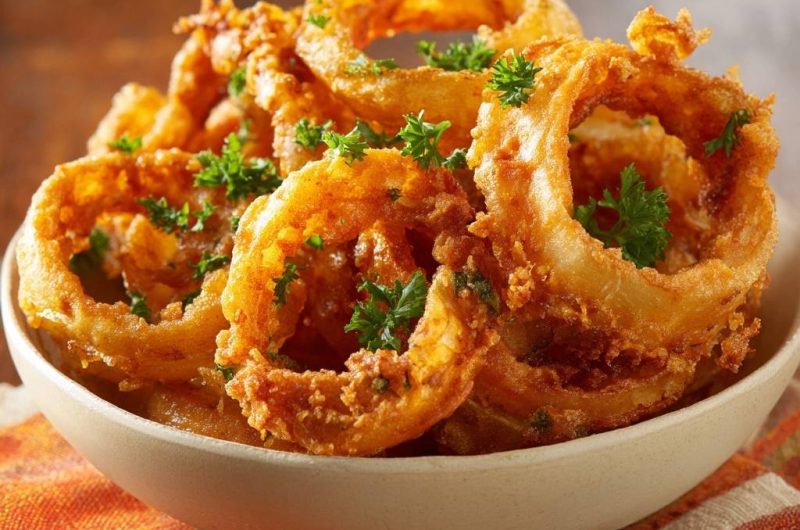 Knusprige Zwiebelringe