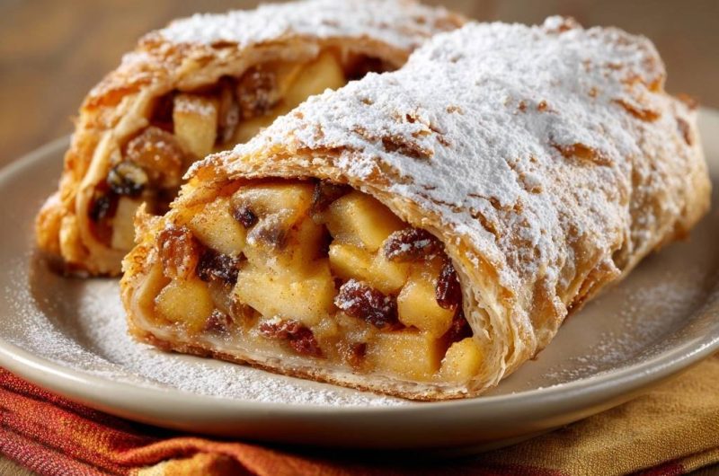Knuspriger Apfelstrudel (Keine auslaufende Füllung mehr!)