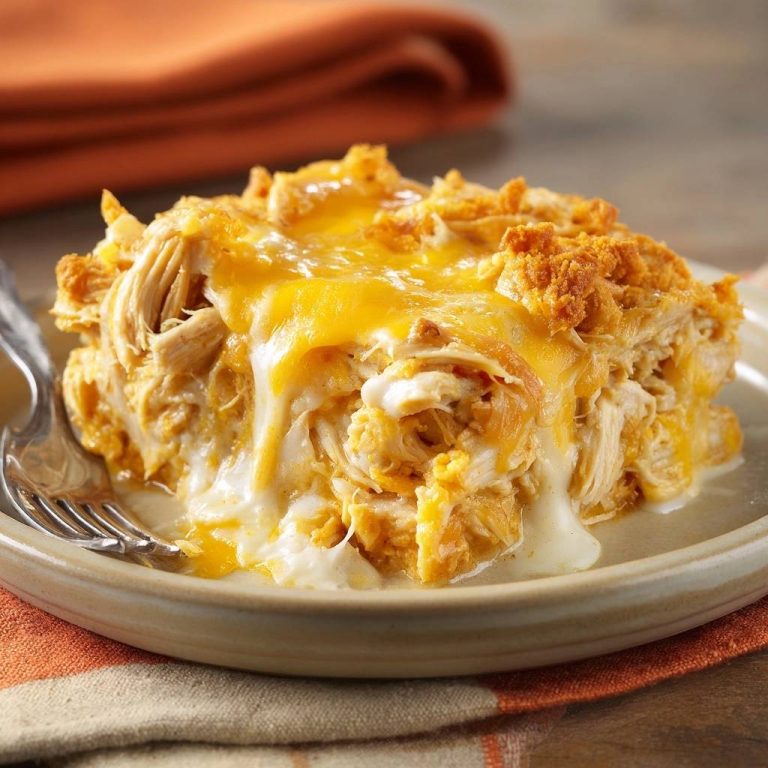 Knuspriger Hähnchen-Käse-Auflauf – Rezept