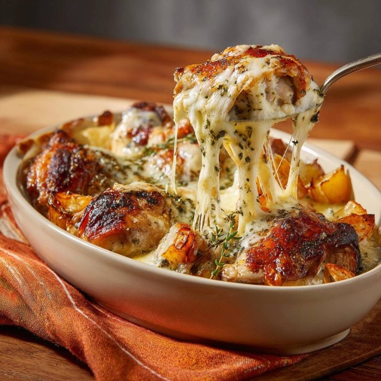 Knuspriger Hähnchen-Kartoffel-Auflauf Rezept