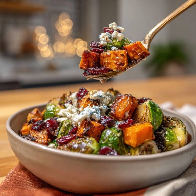 Knuspriger Rosenkohl mit Süßkartoffeln (Nie wieder matschig!)