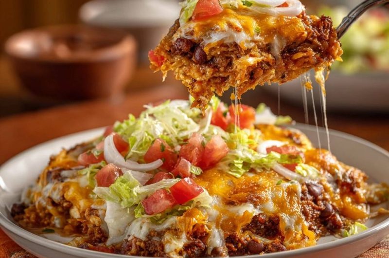 Knuspriger Taco-Auflauf