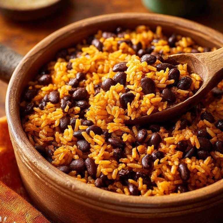 Kubanischer Reis mit Schwarzen Bohnen (Nie wieder matschiger Reis!)