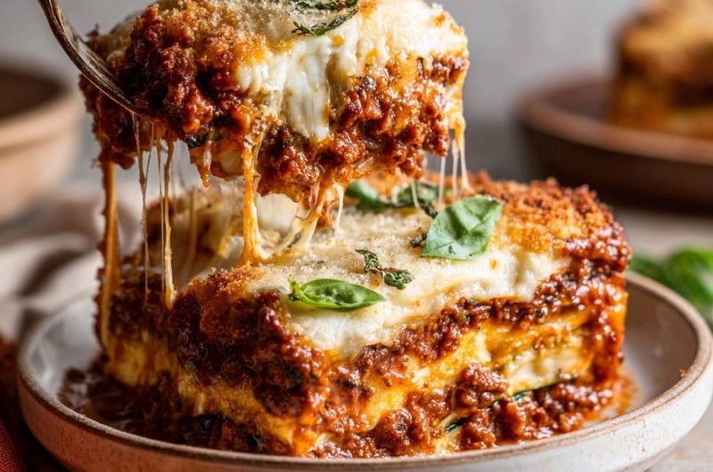 Saftige Zucchini-Lasagne