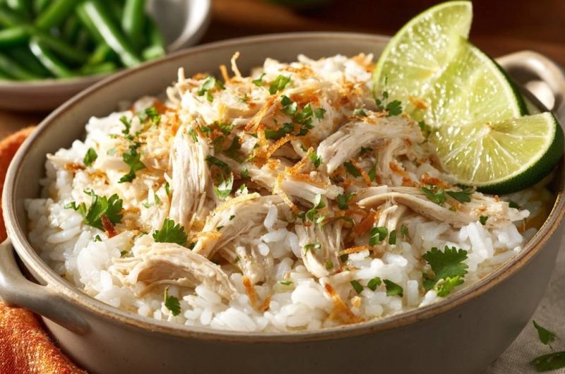 Saftiger Limetten-Hühnerreis