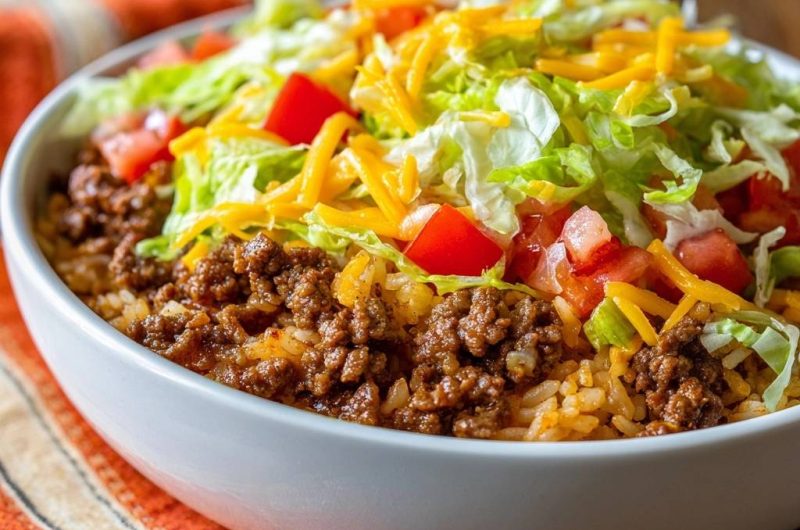 Saftiger Taco Bowl