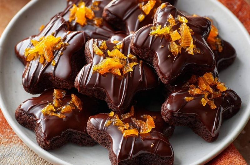 Schoko-Orangen-Sternplätzchen (Nie wieder auslaufende Sterne!)