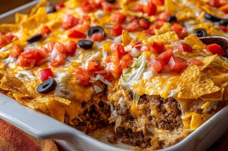 Taco Auflauf (Nie wieder matschige Chips!)