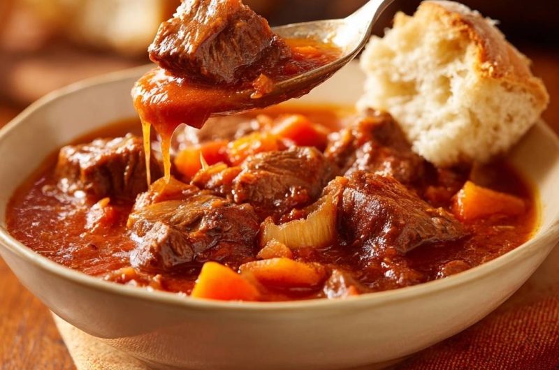 Zartes Rindergulasch mit Karotten