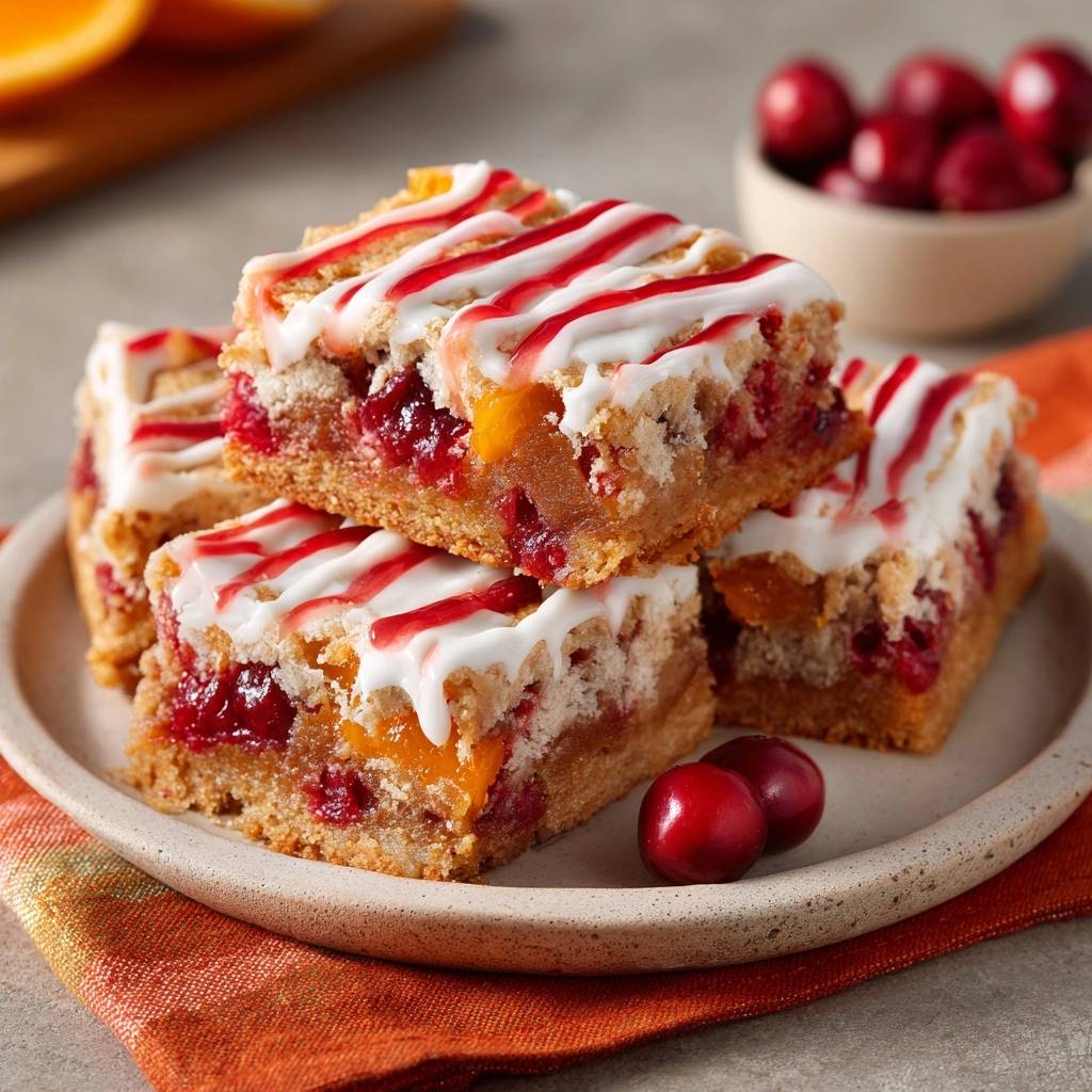 Kirsch Aprikosen Streuselkuchen Querschnitt 1 Kirsch-Aprikosen-Streuselkuchen im Anschnitt, der die saftige Füllung mit Kirschen und Aprikosen und die knusprigen Streusel zeigt.