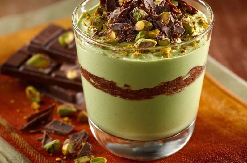 Pistazien-Schokoladen-Mousse