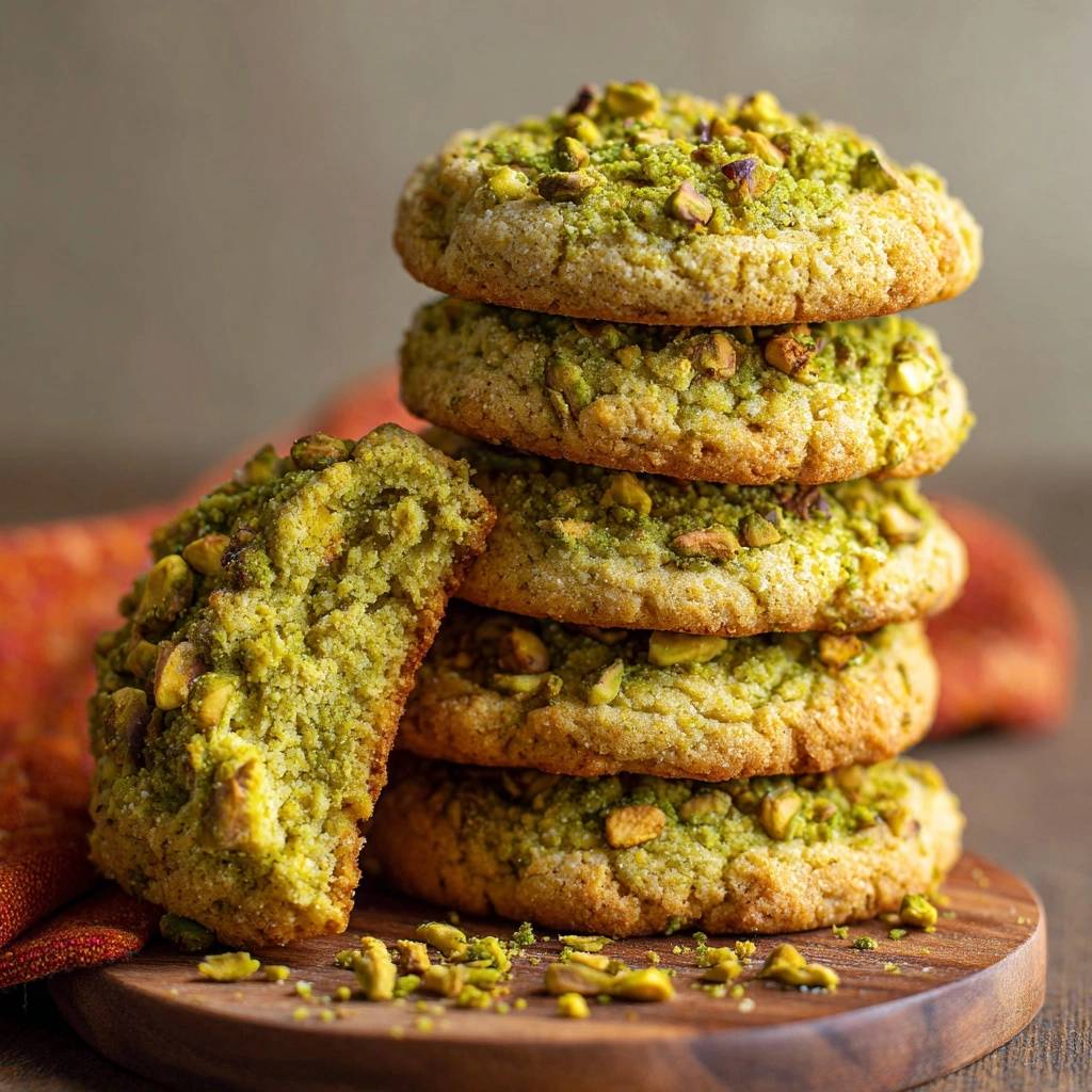 Knusprige Pistazienkekse (Nie wieder flache Kekse!)