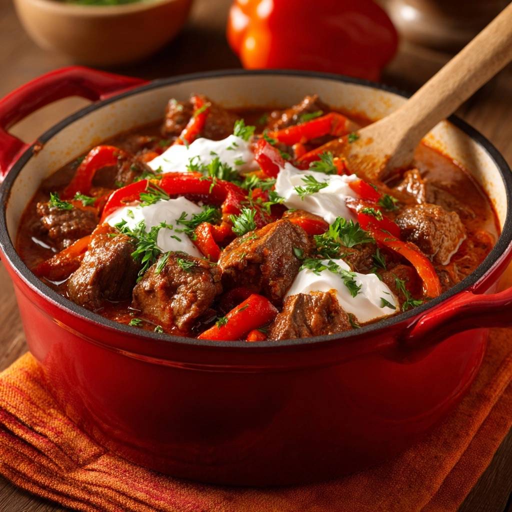 Ungarisches Paprikagulasch – Nie wieder zähes Fleisch!