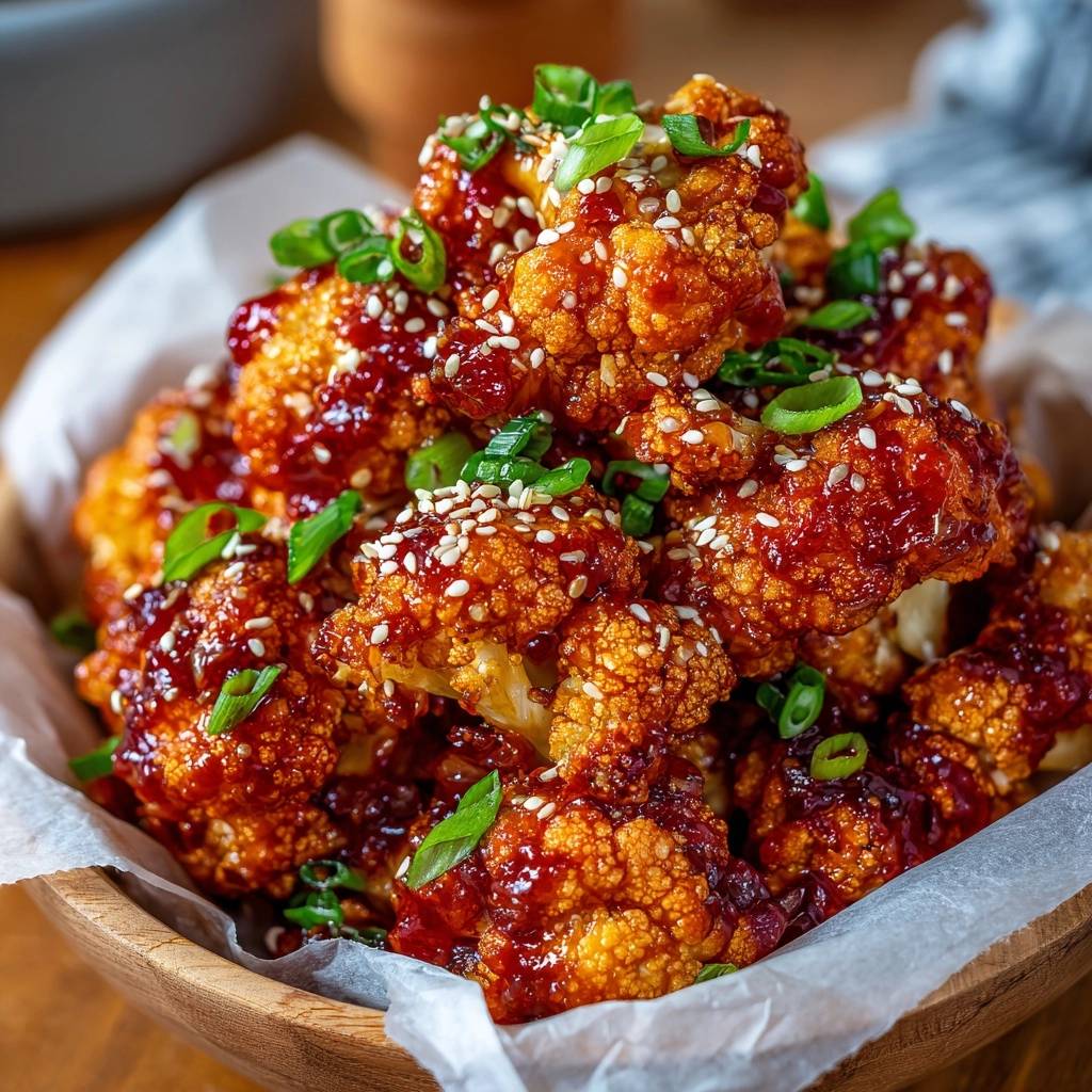 Knuspriger Gochujang-Blütenkohl