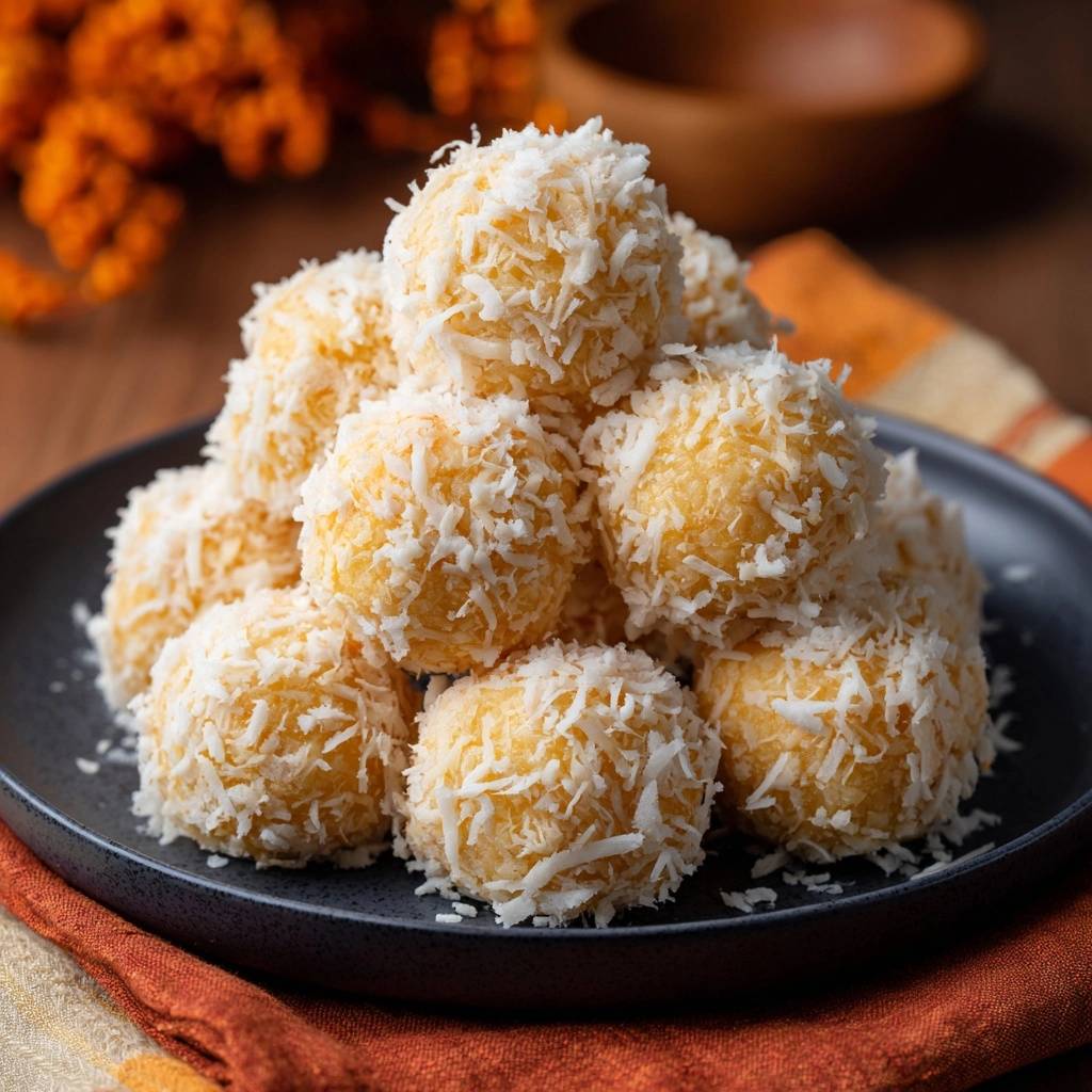 Tropische Ananas-Kokos-Bällchen (Nie wieder matschige Füllung!)