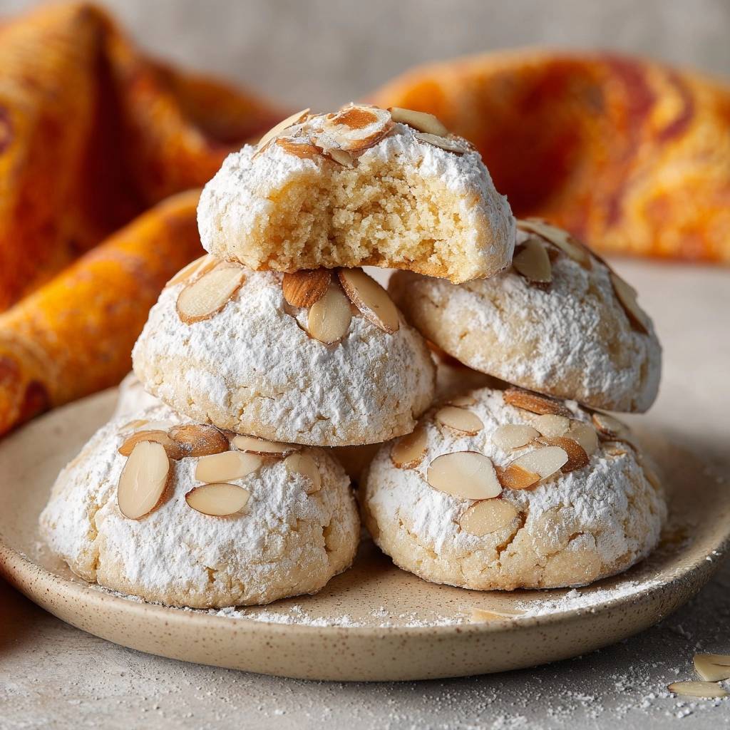 Zarte Puderzucker-Mandelkekse (Nie wieder flache Kekse!)