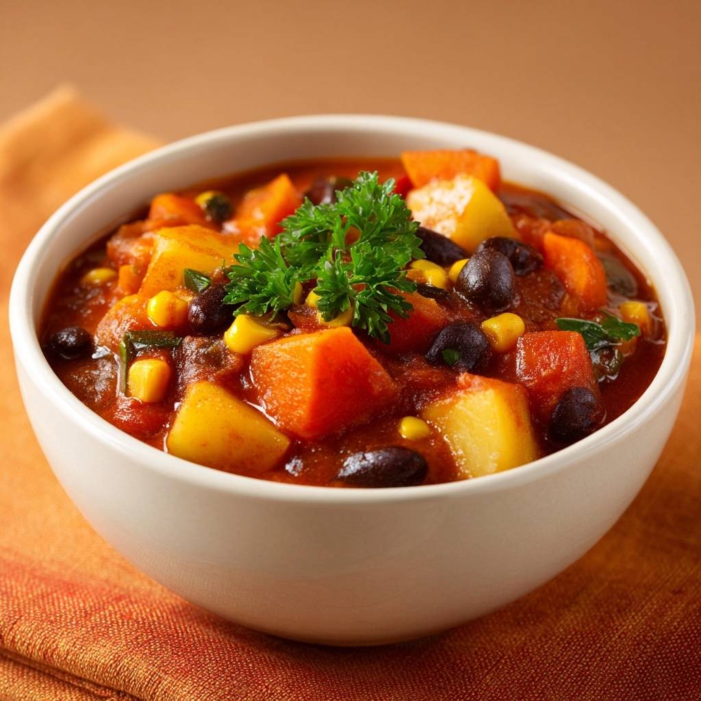 Süßkartoffel-Bohnen-Chili (Keine wässrige Soße mehr)