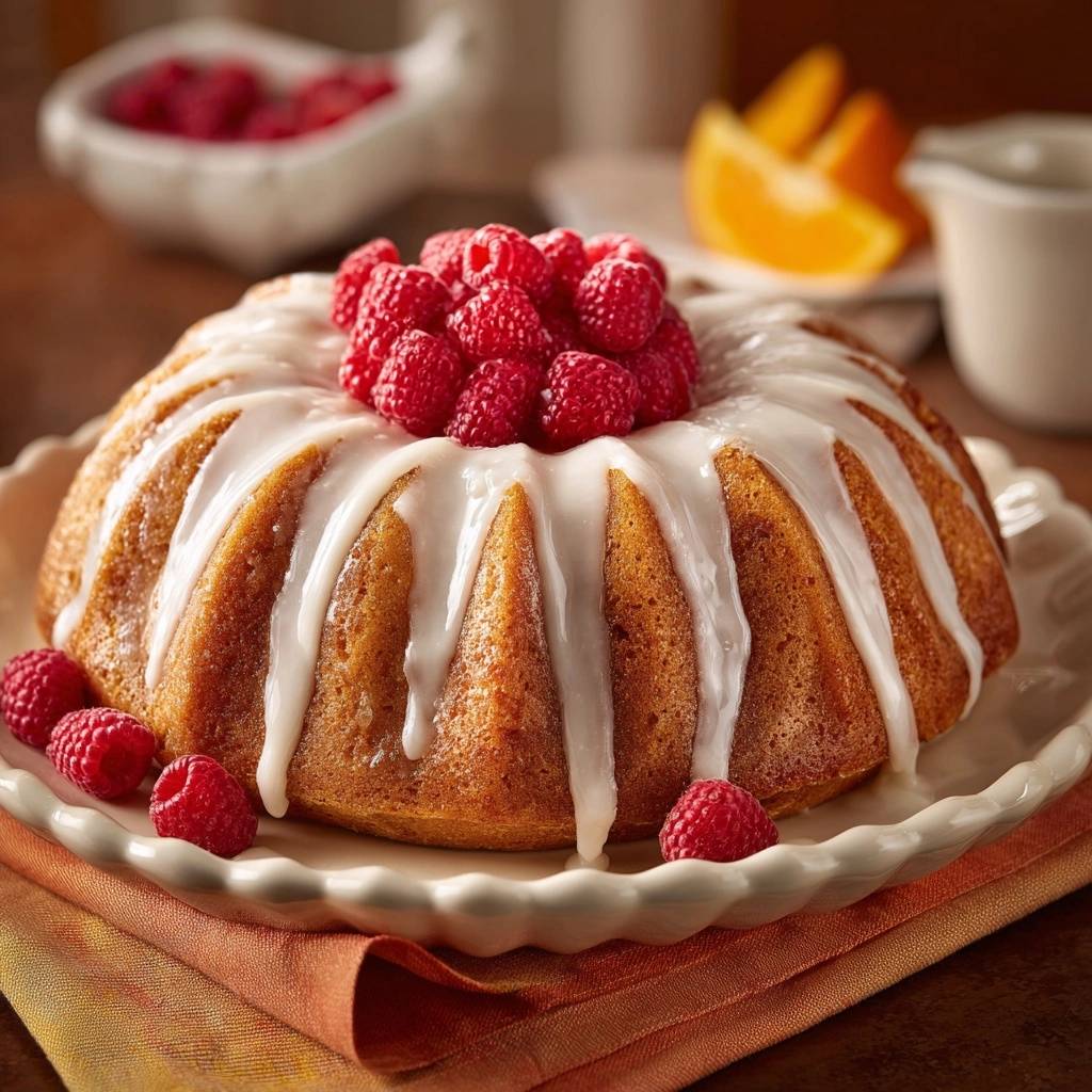 Himbeer-Orangen-Gugelhupf (Nie wieder klebender Gugelhupf!)