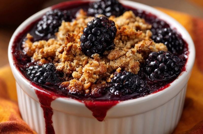 Brombeer-Crumble (Nie wieder matschige Streusel!)