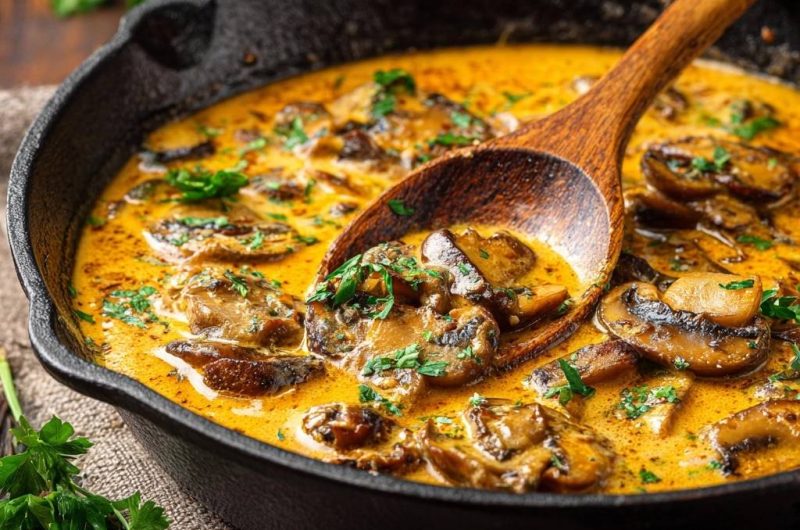 Cremige Champignon-Pfanne