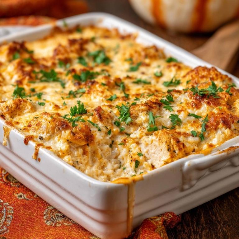 Cremiger Hähnchen-Reis-Auflauf – Nie wieder matschiger Reis!