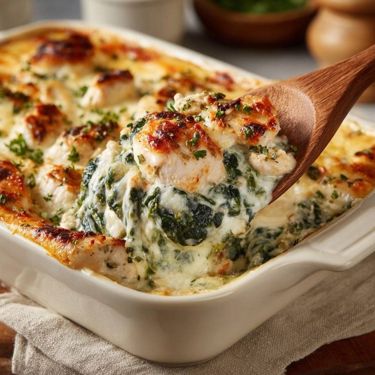 Cremiger Hähnchen-Spinat-Auflauf: Nie wieder wässrig!