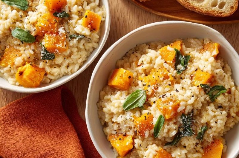 Cremiges Kürbisrisotto mit Salbei