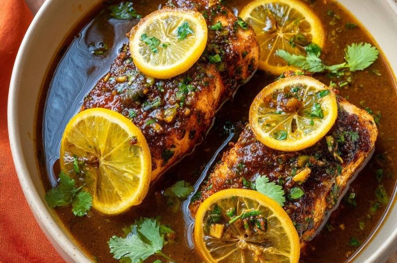 Glasierter Soja-Lachs mit Limette