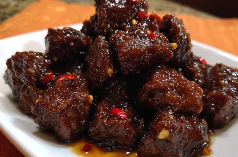 Glasiertes Pfeffer-Rindfleisch