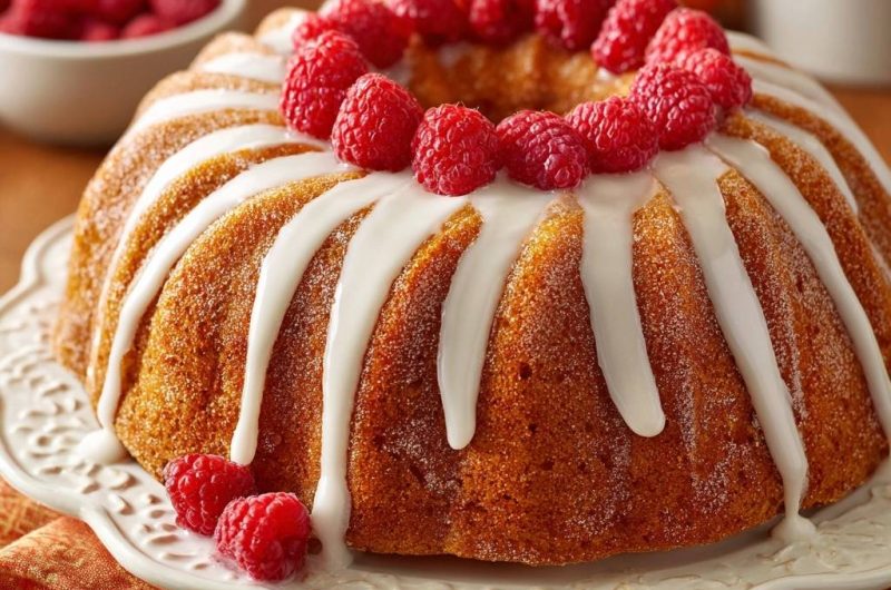 Himbeer-Orangen-Gugelhupf (Nie wieder klebender Gugelhupf!)