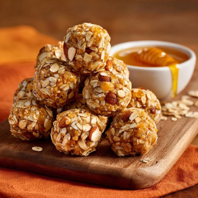 Honig-Mandel-Hafer-Energy-Bällchen (Nie wieder auseinanderfallende Bällchen!)