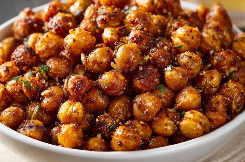 Knusprige Gewürz-Kichererbsen